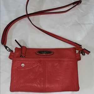 Stylish Coral Crossbody Bag